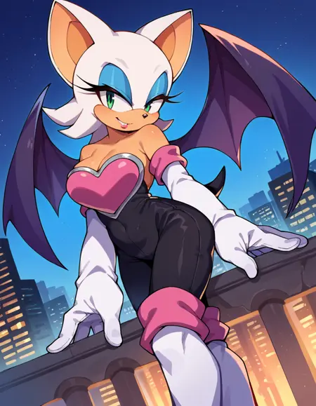 Rouge the Bat (ルージュ・ザ・バット) - Sonic the Hedgehog (ソニック・ザ・ヘッジホッグ) - COMMISSION