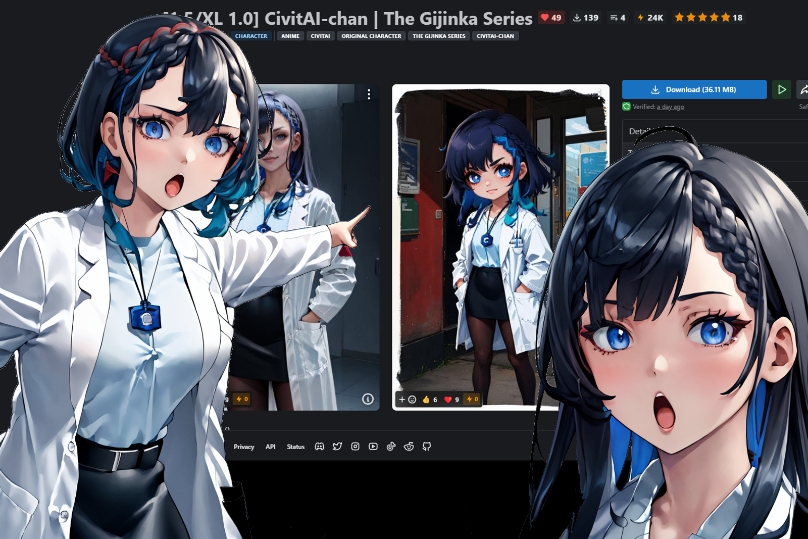 [1.5/XL 1.0] CivitAI-chan | The Gijinka Series image by RubberDuckie