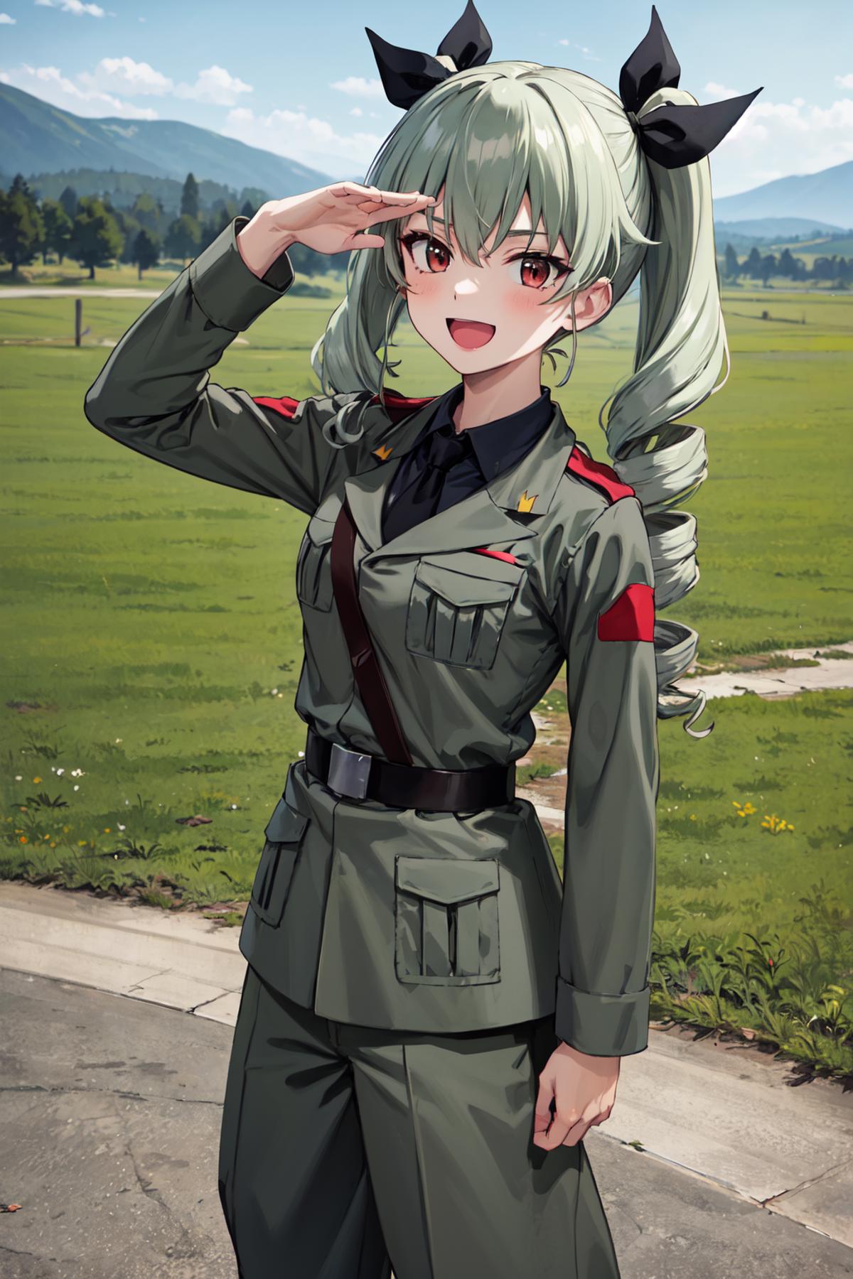 アンチョビ anchovy/ガールズ&パンツァー Girls und Panzer image by AI_popai