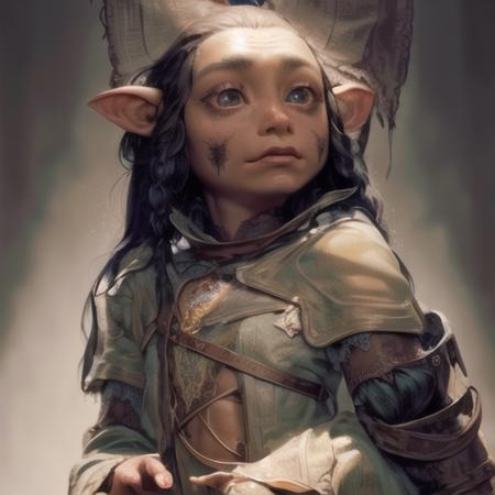 <lora:gelflingmacho:1>,most beautiful artwork in the world, gelfling,black hair long, realistic, intricate detail, nostalgia, Intricate, High Detail, Sharp focus, dramatic,