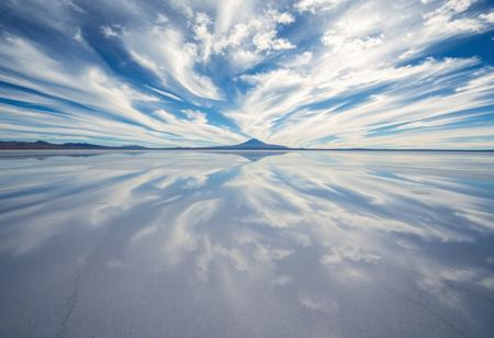 Salt flats in Bolivia, reflecting heavens on Earth.