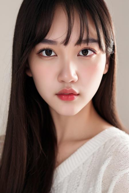 (8k, RAW photo, best quality, masterpiece:1.2), (realistic, photo-realistic:1.37), marshajkt48,  <lora:marshajkt48:1>, ((pureerosface_v1:0.4)), brown_eyes, brown_hair, lips, long_hair, looking_at_viewer, realistic,