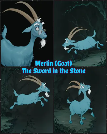 Merlin (Goat) | The Sword in the Stone | IllustriousXL & PonyXL