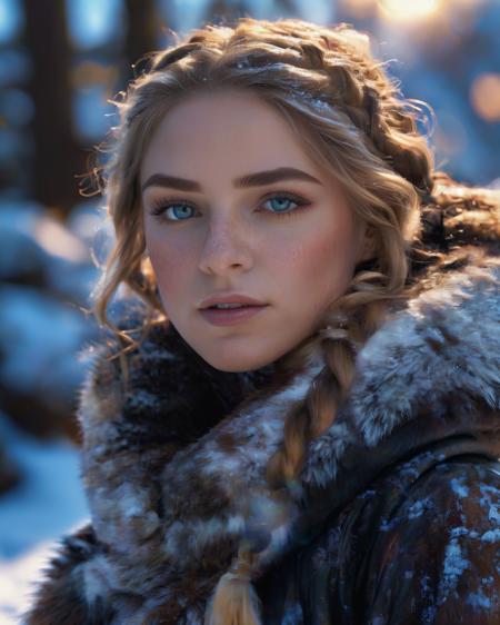 ((((masterpiece)), photographic)), professional detailed portrait, ultra high detail, sharp, insanely detailed, 



A fiercely proud Nordic girl stands, her presence exuding unwavering strength. Her blonde braids cascade down her back, framing a face marked by determination and resilience. This stunning portrait captures her piercing blue eyes, reflecting the icy landscapes of her homeland. The intricate details of her embroidered Viking armor and fur-lined cloak speak of her warrior spirit. This high-quality painting seamlessly combines power and grace, drawing the viewer into the captivating story of a fierce Nordic warrior princess. playful body manipulations, divine proportion, non-douche smile, gaze into the camera, holographic shimmer, whimsical lighting, enchanted ambiance, soft textures, imaginative artwork, ethereal glow, silent Luminescence, whispering Silent, iridescent Encounter, vibrant background, by Skyrn99, full body, (((rule of thirds))), high quality, high detail, high resolution, (bokeh:2), backlight, long exposure:2,





<lora:xl_more_art-full_v1:0.3>, 
<lora:AetherPunkAIv2:0.5>, aetherpunkai,
<lora:WowifierXL-V2:0.2>, 
<lora:orangeblack:1.0>, 
<lora:ReaLora:0.7>, 
<lora:RMSDXL_Enhance:3>, 
<lora:RMSDXL_Photo:0.8>, 
<lora:psychedelicai-SDXL-V2-000008:1>, 
<lora:EnvyBetterHiresFixXL01:0:hr=1>,  
<lora:add-detail-xl:0.8>, 
<lora:DetailedEyes_V3:1.2>, 
<lora:PerfectEyesXL:1.0>,
<lora:mjv6:0.6>,





