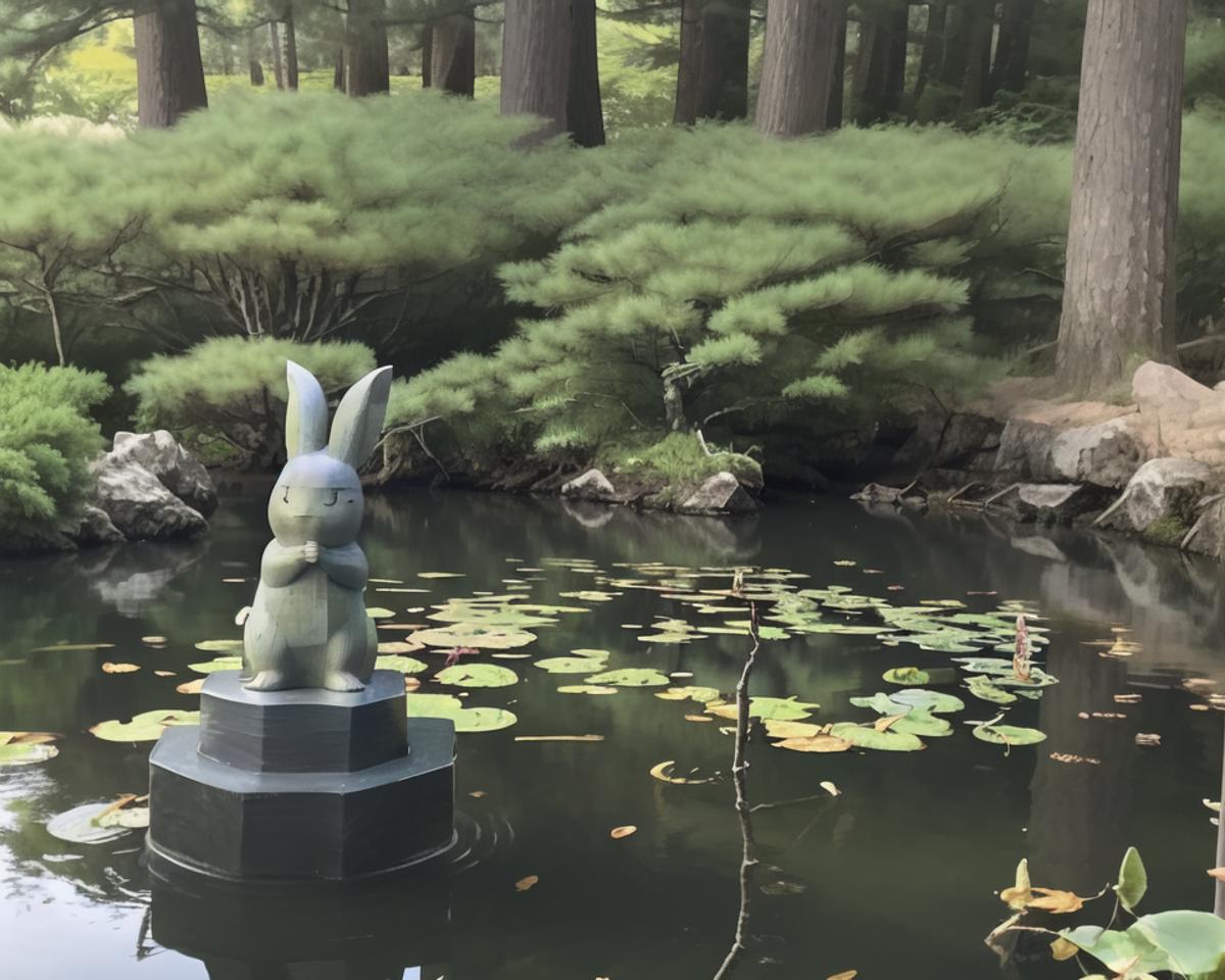 rabbit garden statue image by Liquidn2