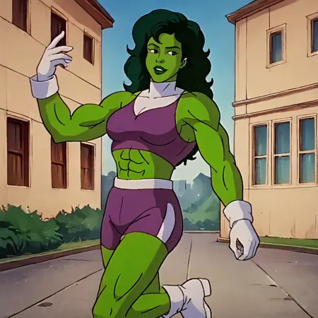 She Hulk (The Incredible Hulk 1996) - LoRA PonyXL [NSFW Support]