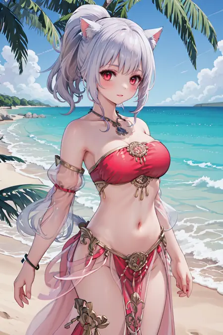 [costume]FF14 thavnairian-outfit dancer outfit/FF14 萨维奈舞裙