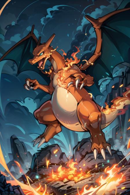 Charizard, no humans, 