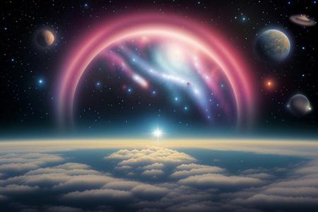 Space-themed hazy misty scene depicting an alien emerging from the fog
    <lora:epi_noiseoffset2:1> . Cosmic, celestial, stars, galaxies, nebulas, planets, science fiction, highly detailed