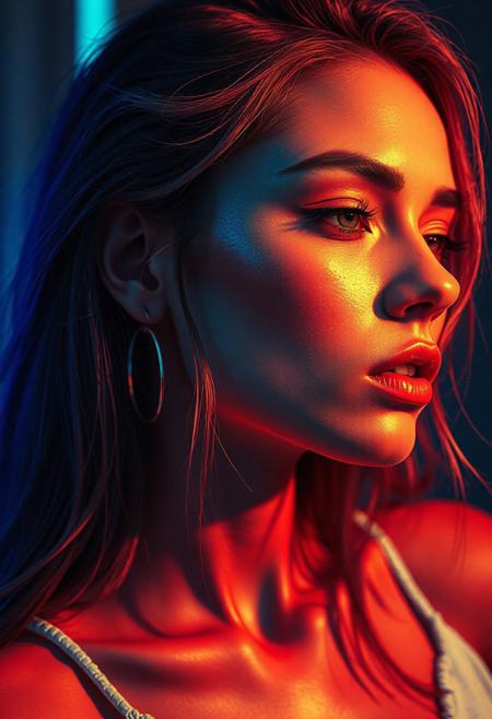 high quality design aesthetics, synth pop, detailed, pop album cover, beautiful young white woman