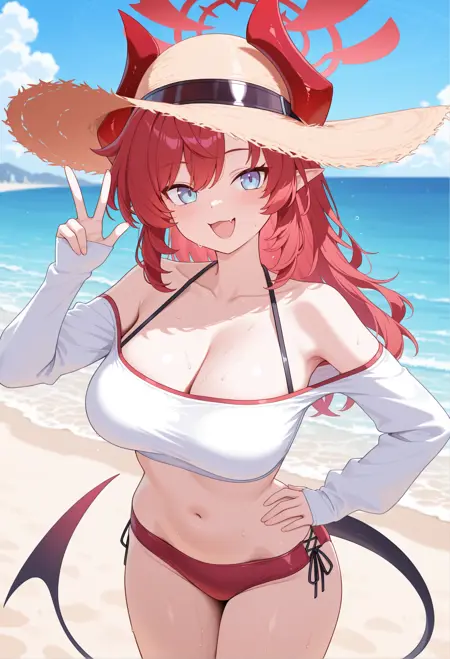 IllustriousXL - 下倉 メグ(水着) megu shimokura - Blue Archive