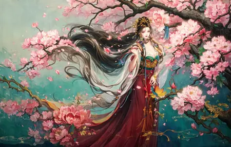 Gongbi(3D style)工笔(水墨岩彩)-T