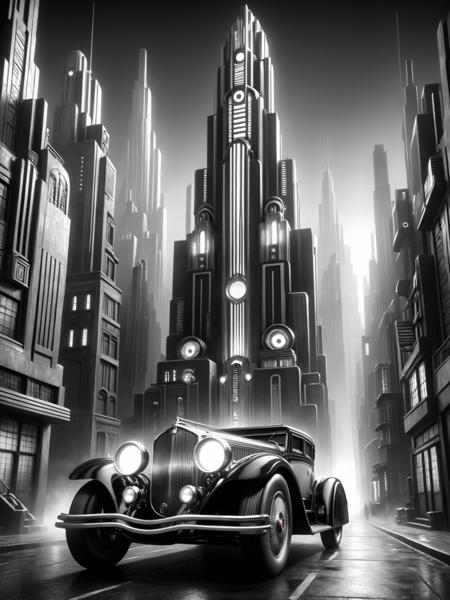 mad-ropolis-movie black and white expressionist art deco 1920s