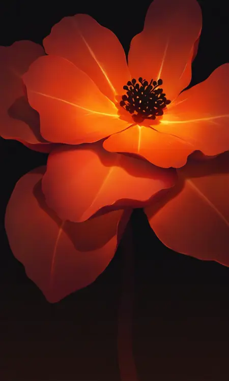 Black,Red and Orange