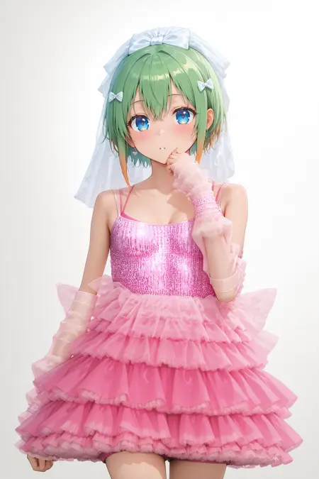 Pink Idol Bride Outfit [Illustrious]