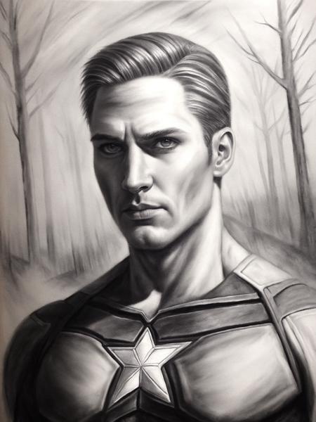 a man 35 yo in the suit Captain america by marvel, bright lighting, ethereal atmosphere, background ice ,freezing , fog of cold     <lora:PenciLora:0.7> (artgirtstyle), (artgirtstyle3), (artgirtstyle2)
