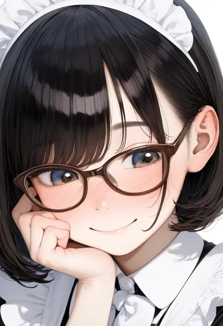 oval cell frame glasses2 / illustrious