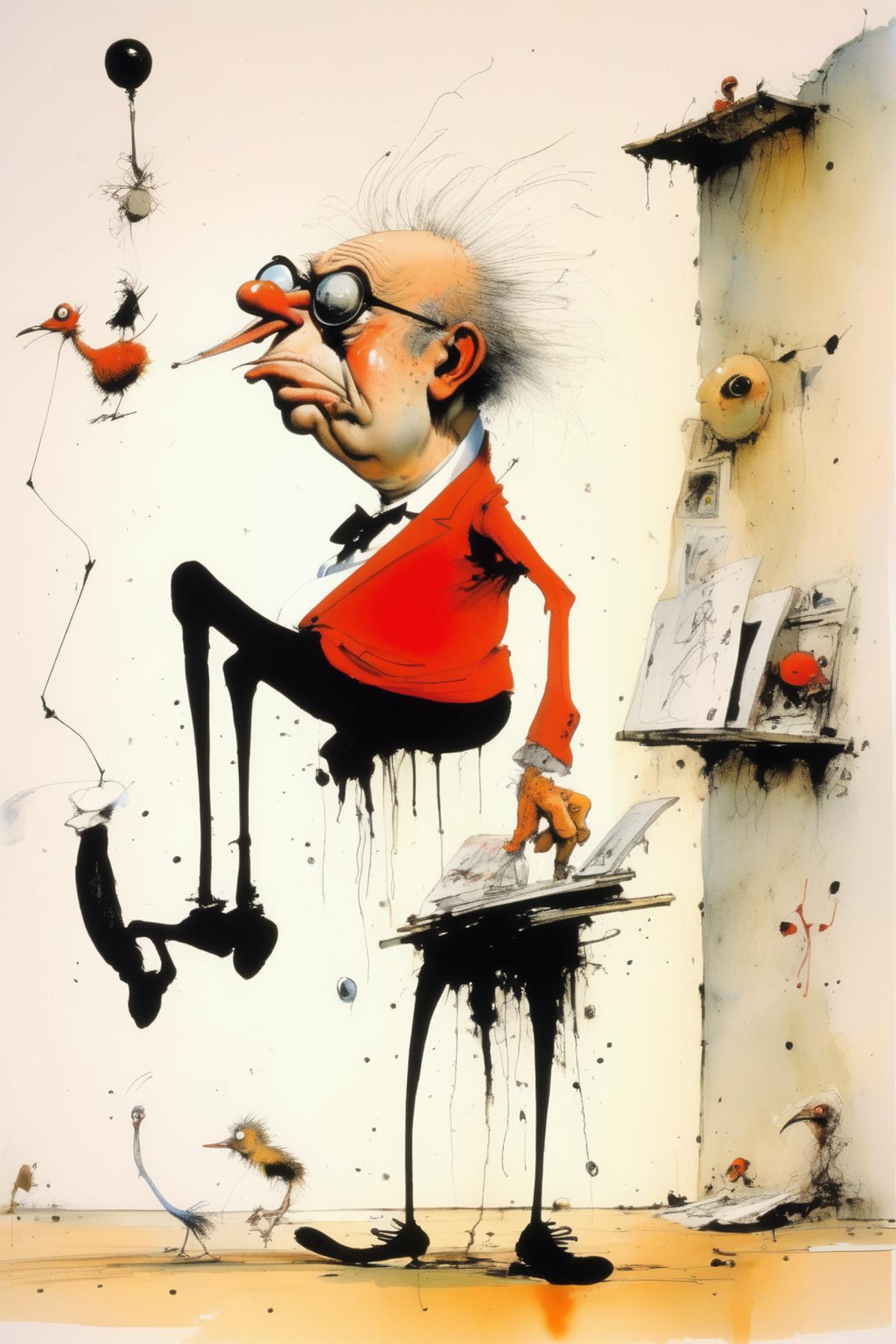 Ralph Steadman Style image by Kappa_Neuro