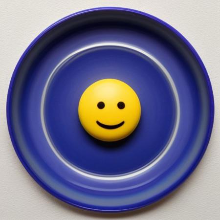 Emoji-shaped small glasswork.