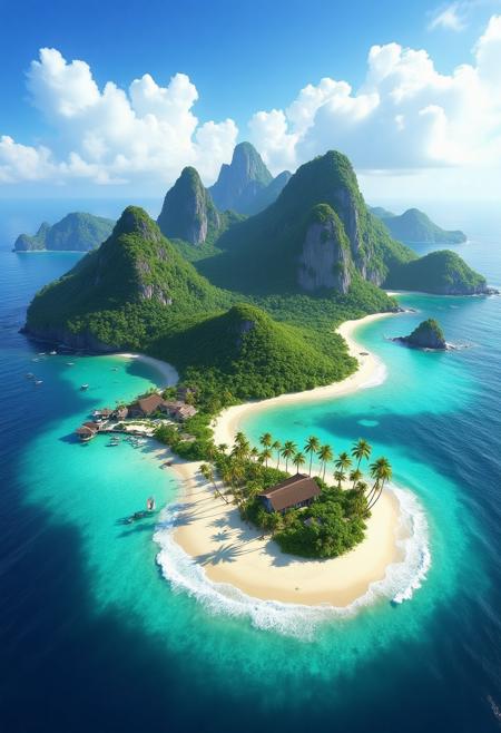 DE_Island Scene Generation_Tropical Island Creation v1.0