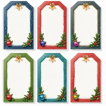 🎅 Christmas Label Template - Print your own generated X-mas labels! 🎄 [SDXL]