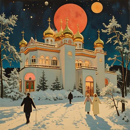 style of Boris Kustodiev