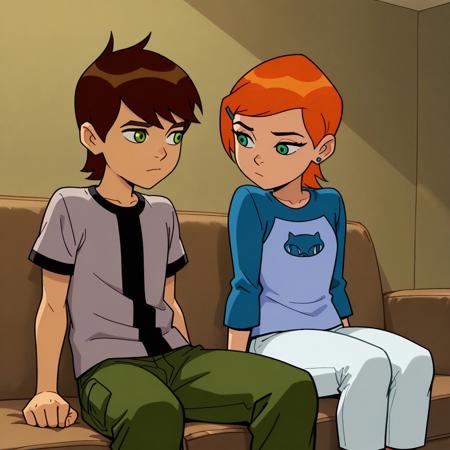 Ben and Gwen together (Ben 10) Illustrious V1