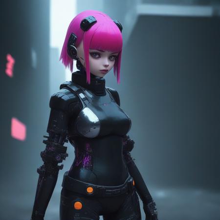 Cyberpunk girl <lora:nendoroid_v0.0.3:1.5>