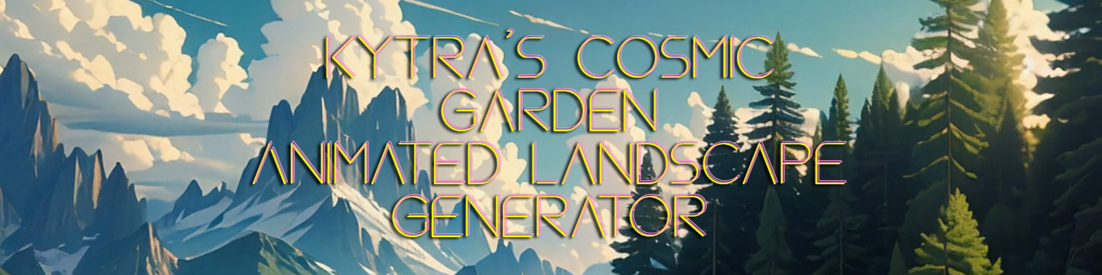 Kytra's Cosmic Garden - Animated AI Landscape Generator