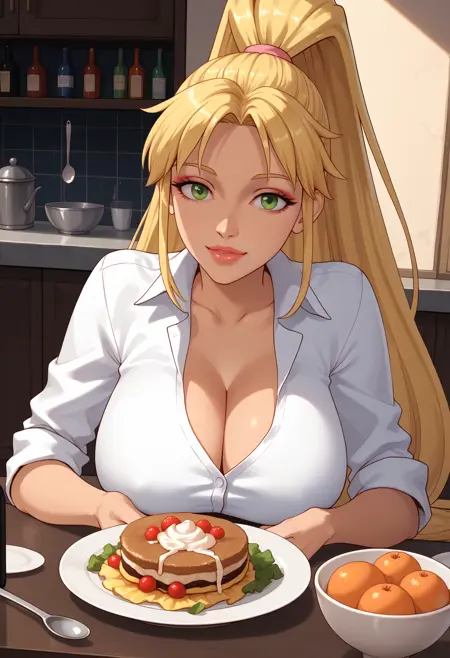 Sexy blond girl, (Sluterella, Lewd Knight), LoRA, PonyXL