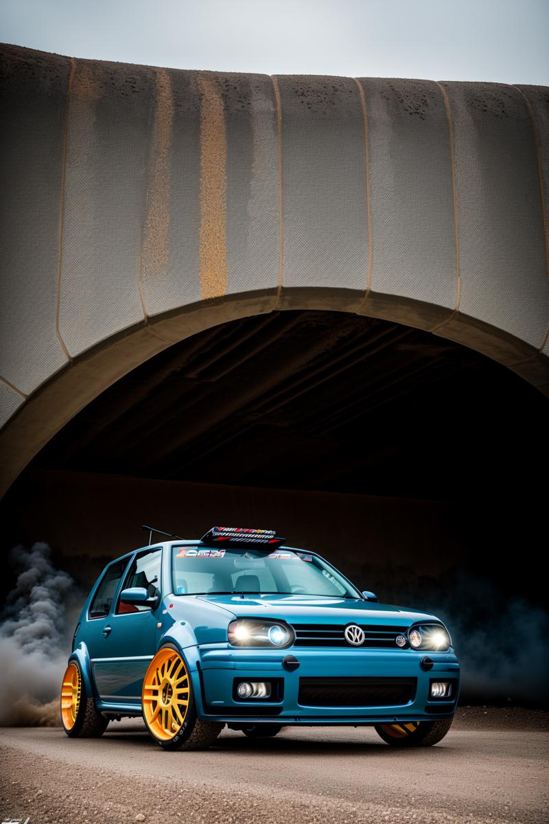 Volkswagen golf mk4 gti with custom modifications on Craiyon