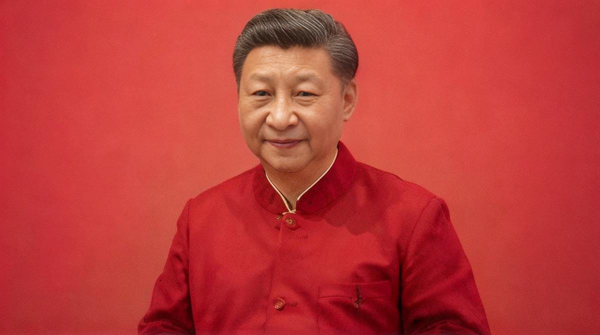 A smiling Chinese man wearing a red jacket.