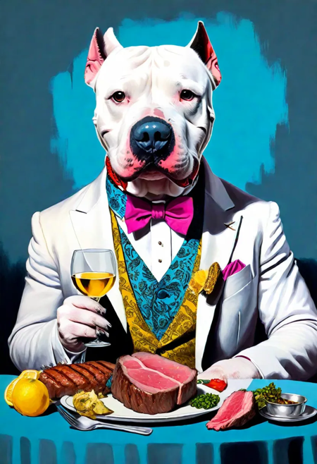 Kumo - White Pitbull Dog XL Version 1