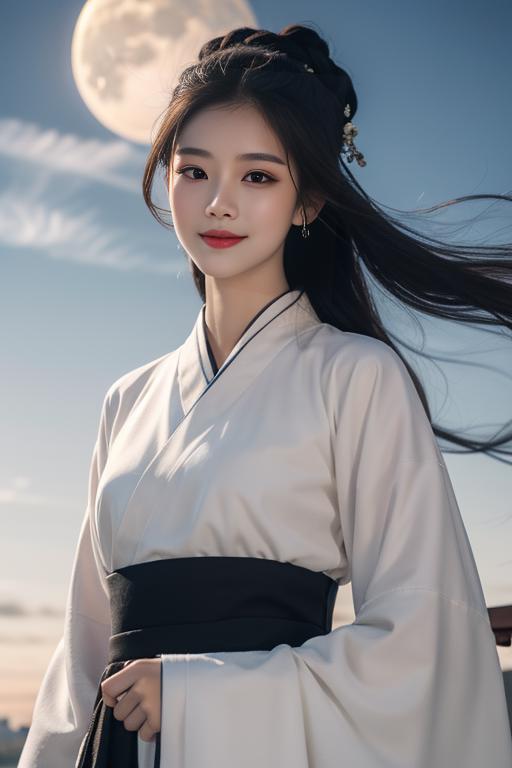 一件简单的白色汉服 a simple white hanfu image by Thxx