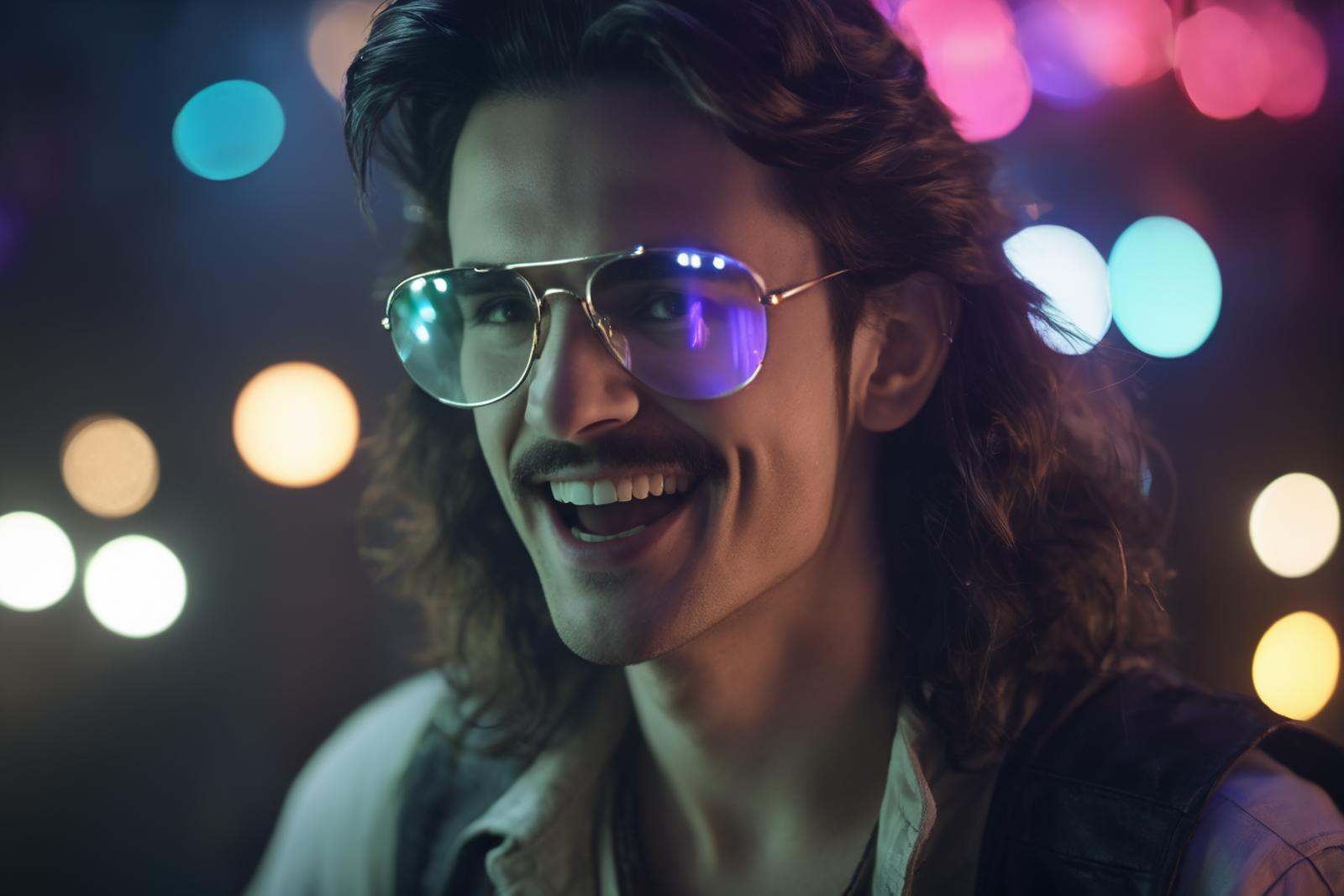 A smiling man with a mustache wearing sunglasses and a vest.