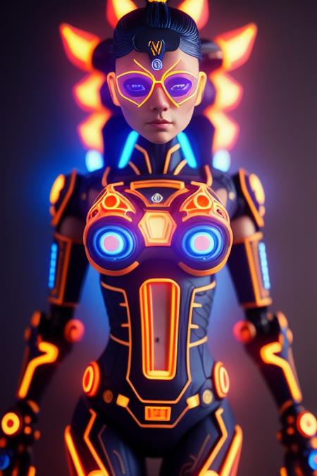 modelshoot style, analog style, mdjrny-v4 style, nousr robot biotattoo,   elaborate and fiery bioluminescent tattoo ,  detailed face, symmetric, hyperrealistic, cinematic lighting, digital art, concept art