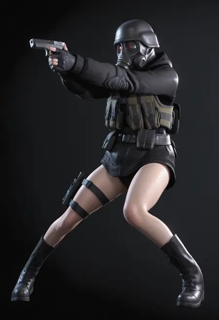 LADY HUNK - Resident Evil [Illustrious]