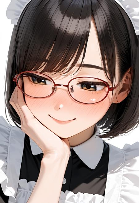 oval metal frame glasses1 / illustrious Illustrious_V1
