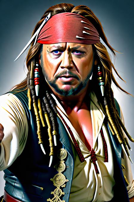 alex_jones cosplaying as jack sparrow