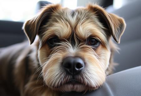 Grumpy dog