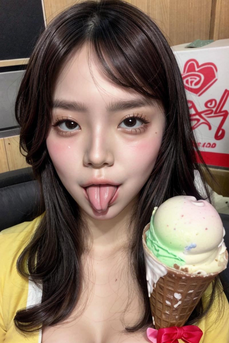 Sexy girl licking icecream (doll changeable) image by thanhxomgao13