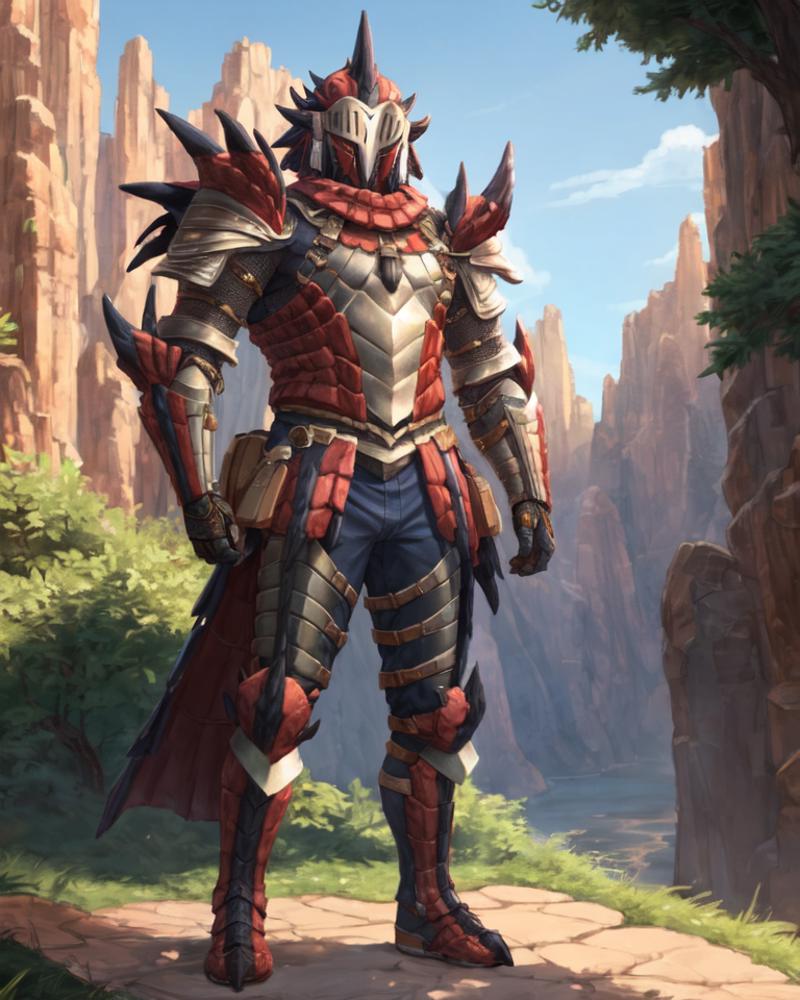 Rathalos Armor (MH3 Blademaster) image by Valstrix