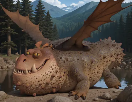 meatlug - How To Train Your Dragon ( Illustrious )