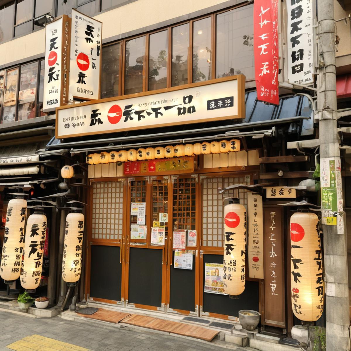 鶏ガラベースのこってりが有名なラーメン店 / tenkaippin SDXL image by swingwings