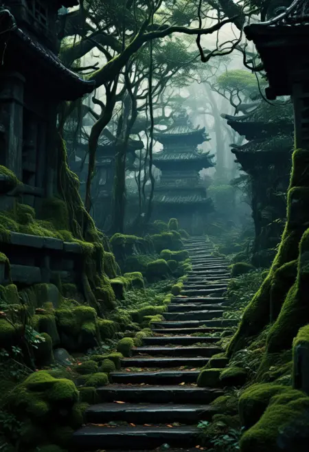 MOSSY BACKGROUND ⛩️ BY STX