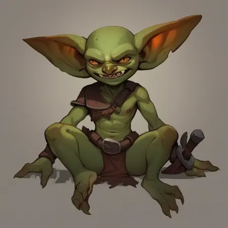 Goblin (simple goblin characte, monster, d&d, dnd, dungeon and dragons)