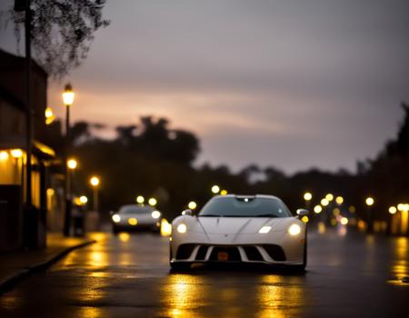 award winning photo of a sportscar wet with dew on a city street at night, extremely detailed, intricate, high resolution, hdr, cinematic lighting, trending on artstation, <lora:kkw-better-v1.0a:0.38>, kkw-ph-1, kkw-SoftLight, <lora:kkw-LightControl-v1.0a:.8>