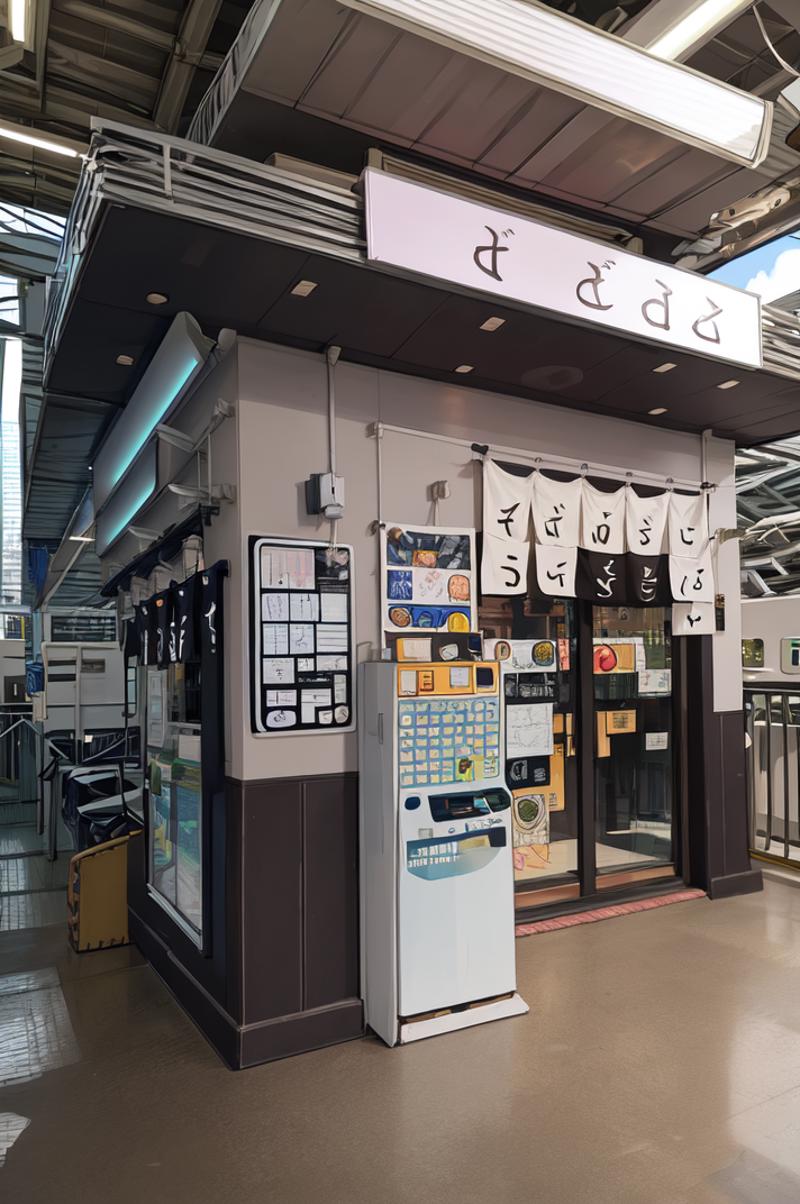 東京駅 東海道新幹線18･19番線ホームにかつてあった立食そば屋 image by swingwings