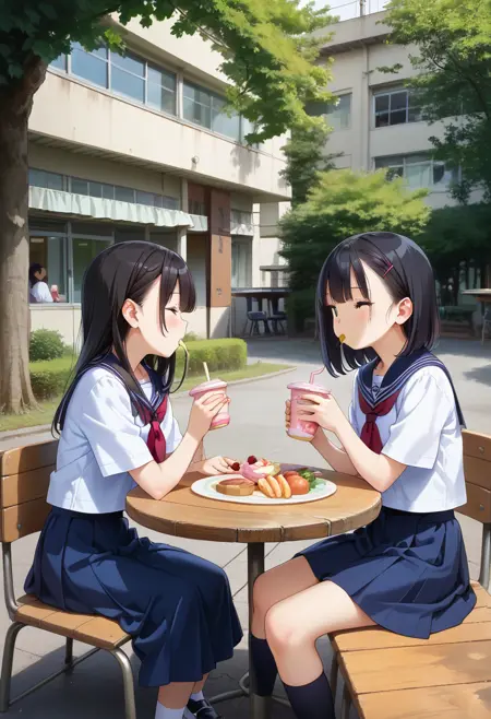 学校の中庭 School courtyard PONY