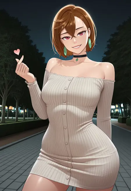 Bodycon  off-shoulder mini oatmeal dress